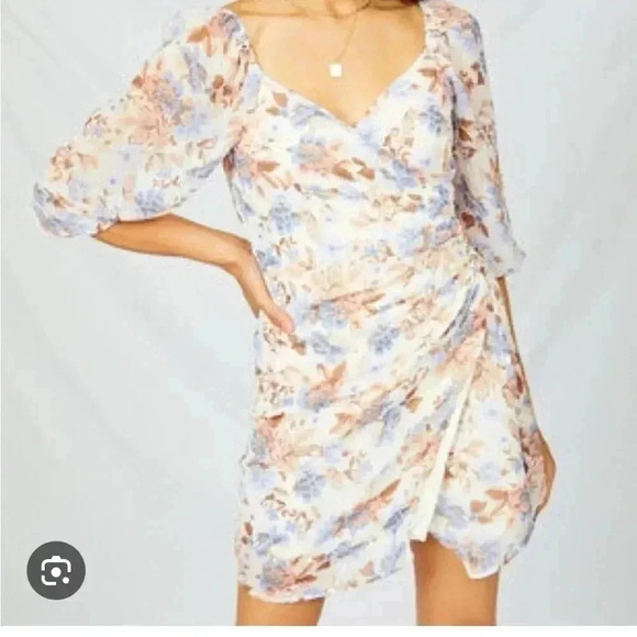 Altar'd State Serelia Dress Beautiful Fall Floral Size Large - Picture 1 of 12